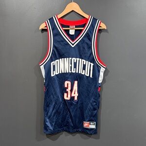 Rare Vintage Nike Ray Allen UCONN Connecticut Huskies Basketball Jersey Large
